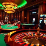 Players enjoying intense poker action at the luxurious 789club casino.