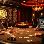 Experience the thrill of 688v at a luxurious casino table with vibrant chips and cards.