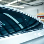 Enhance your vehicle with professional window tinting Cleveland TN, showcasing precision application.