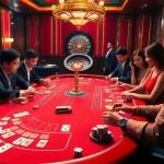 Exciting casino gaming scene highlighting kèo nhà cái with players betting at the table.