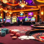 Experience the excitement of online gambling at https://nk88.sa.com/ with vibrant tables, chips, and roulette.