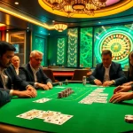 Experience the thrill of gambling at XX88 with engaging poker players at a luxurious table.