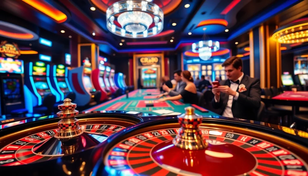 RR88 players enjoying high-stakes excitement at a vibrant casino table.