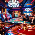 RR88 players enjoying high-stakes excitement at a vibrant casino table.