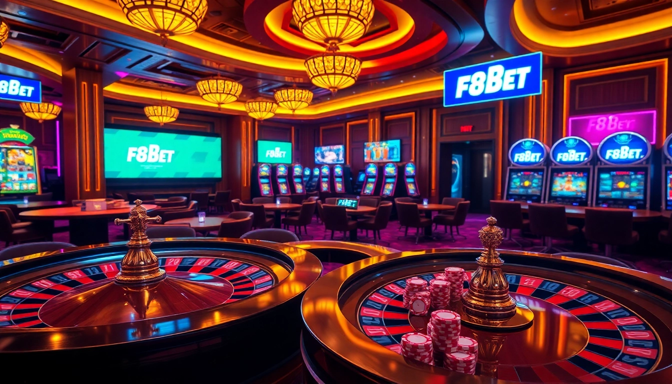 Experience the thrill of gaming with F8BET's exciting online casino atmosphere.