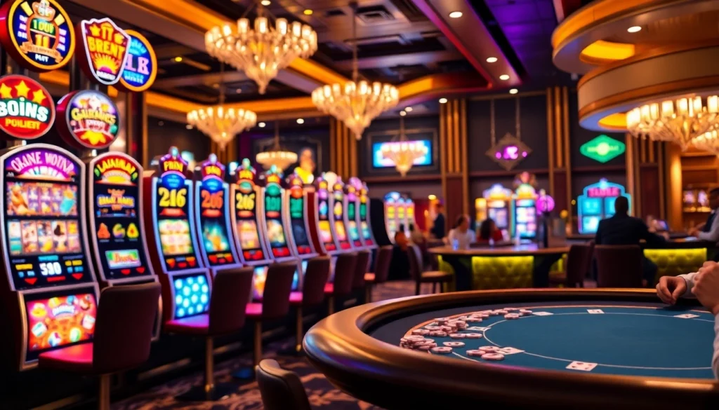 Experience thrilling gaming excitement at https://medialingkar.com/goa-dayeuh-karawang-diam-diam-mendunia/ showcasing vibrant slot machines and poker tables.