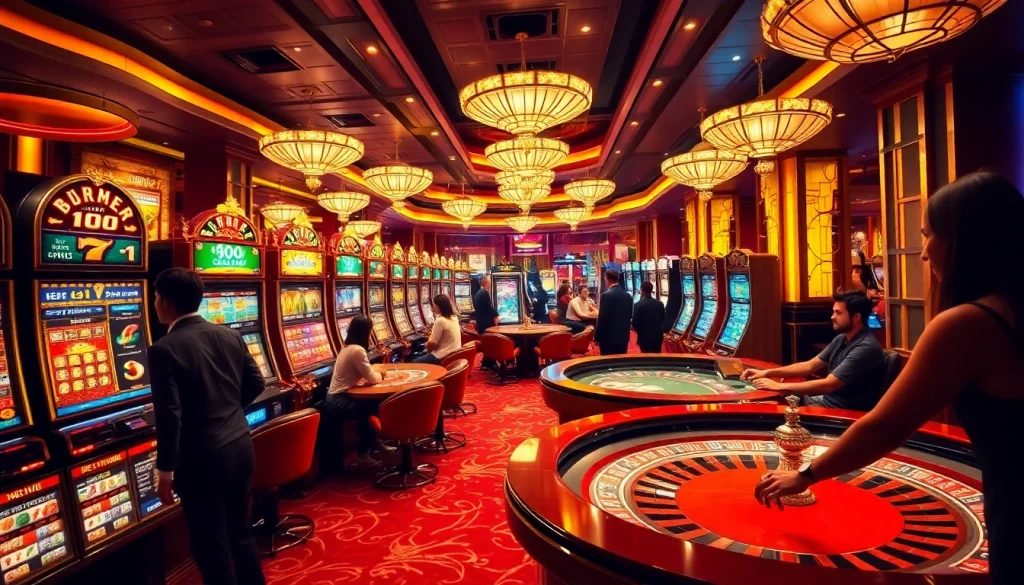 Exciting gameplay at trang chủ 789Win featuring vibrant casino tables and engaged players.