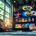 Exciting online gaming scene showcasing 58ee's user-friendly interface and diverse casino games.