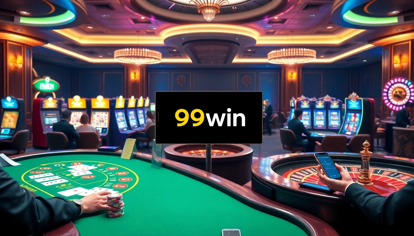 Engaging players enjoying exciting games at the 99win casino platform.