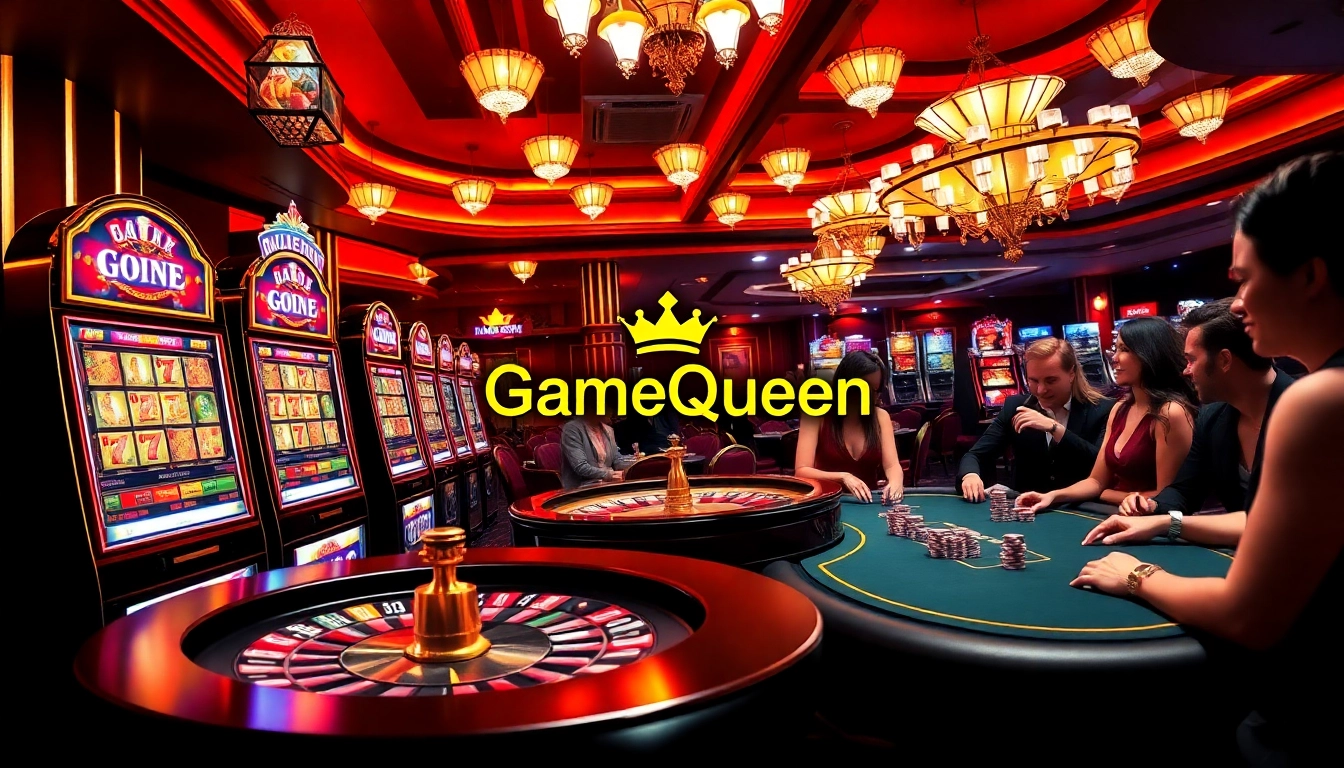 Experience thrilling casino action with GameQueen's top games and vibrant slot machines.