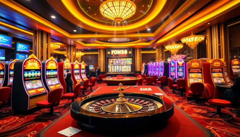 Link vào uk88 as players engage in thrilling casino games, celebrating victories.