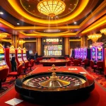 Link vào uk88 as players engage in thrilling casino games, celebrating victories.