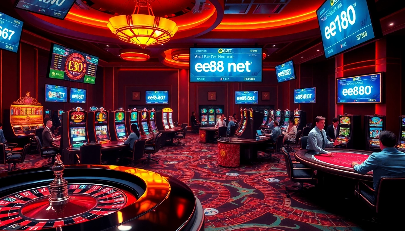 Play exciting games at ee88 net with vibrant casino visuals filled with action.