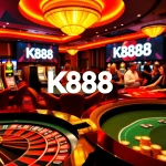 K88 online gamblers enjoying thrilling games at a vibrant casino table.