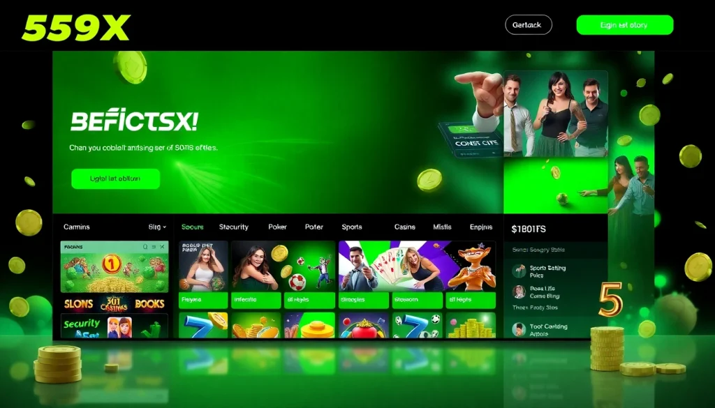 Experience the engaging environment of 559X, a secure online betting platform with diverse gaming options.