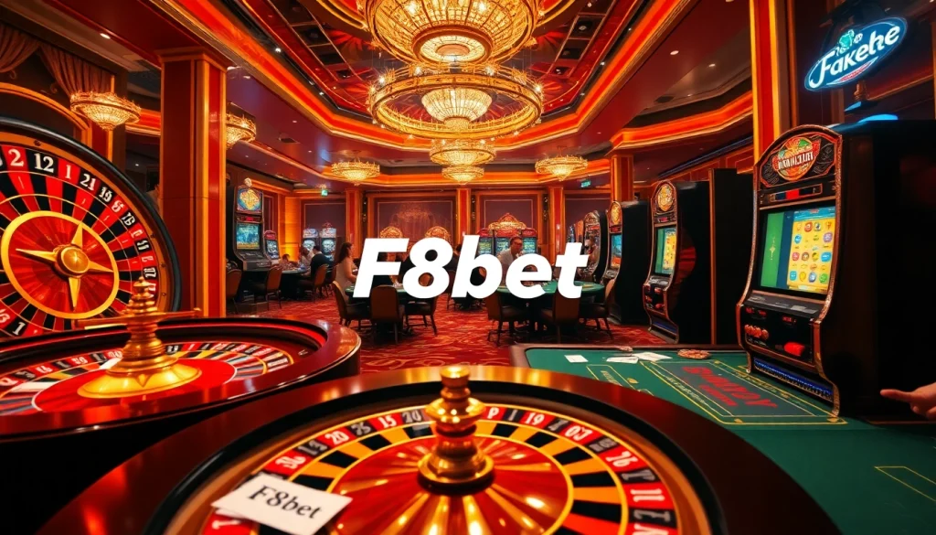 F8bet players placing high-stakes bets at a luxurious casino table.