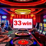 Experience the excitement of 33win with players enjoying vibrant online casino games.