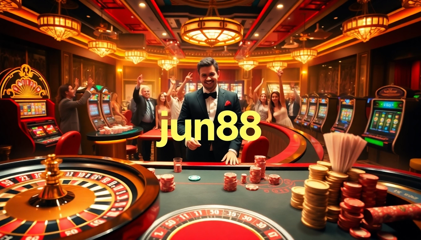 Experience thrills of jun888 with vibrant casino gaming elements and engaging players.