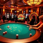 Players enjoying an intense game at the 789P casino, showcasing colorful chips and a roulette wheel.