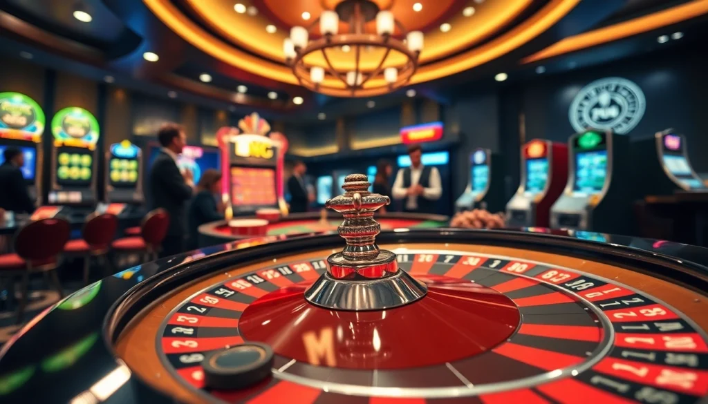 Experience excitement at the asupanjitu casino with colorful roulette and poker chips.