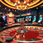 Experience excitement at the asupanjitu casino with colorful roulette and poker chips.