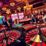 Players engage with exciting games at Lazadatoto's vibrant casino scene.