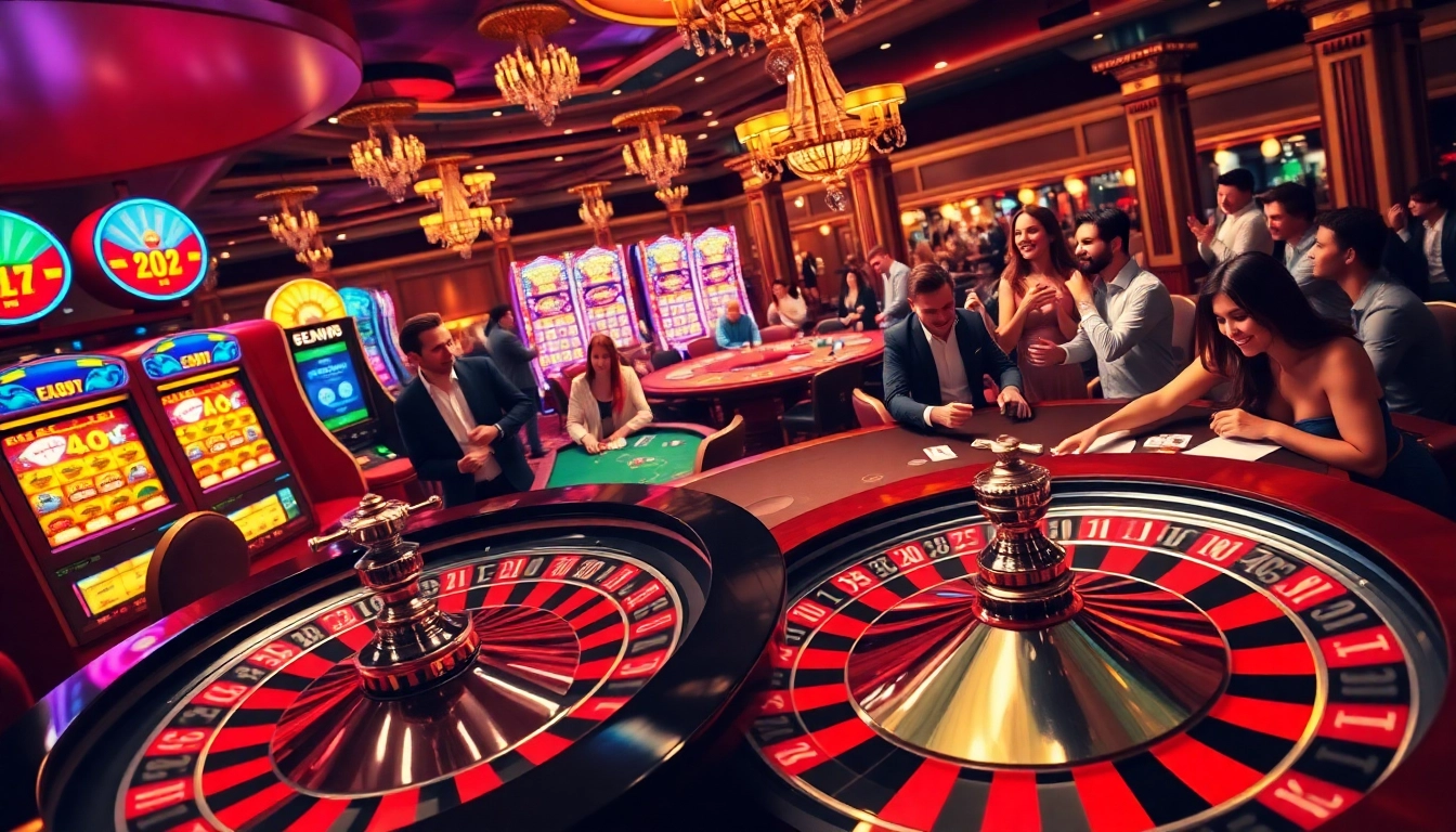 Players engage with exciting games at Lazadatoto's vibrant casino scene.