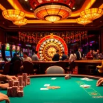 Players enjoying poker and slots at NEW88 online casino, spotlighting excitement and luxury.