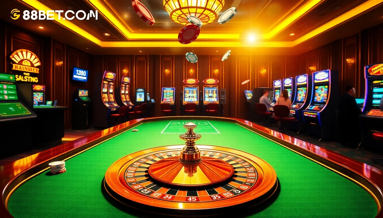 Experience the exciting world of online gambling with F8BETCOM's dynamic interface showcasing poker and slots.