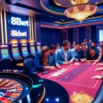 Play exciting games at 8kbet with vibrant slots and roulette, showcasing a thrilling casino experience.
