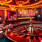 Excited players engaging in a vibrant online casino atmosphere at https://f8bet.net.in/ with roulette and poker.