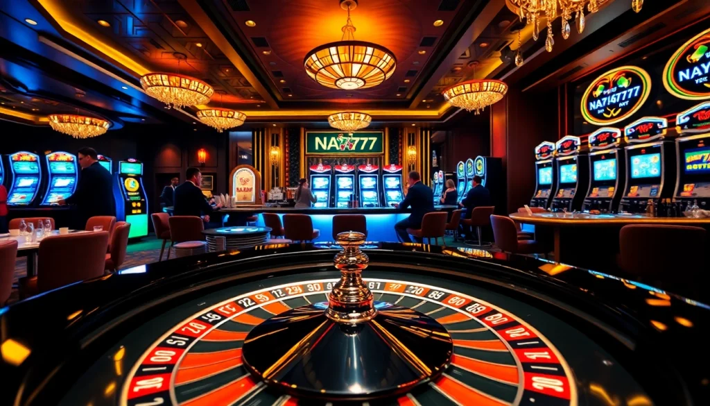 Join the excitement at NA777, where professional dealers enhance your casino experience.