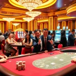 Experience SHBET excitement with vibrant casino tables and players enjoying strategic games.