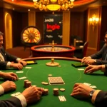 Experience the thrill of the casino with 1gom bong88 as players engage in an exciting game of poker.
