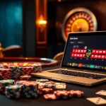 Experience the excitement of kkwin at a luxurious casino gaming table featuring vibrant poker chips and cards.
