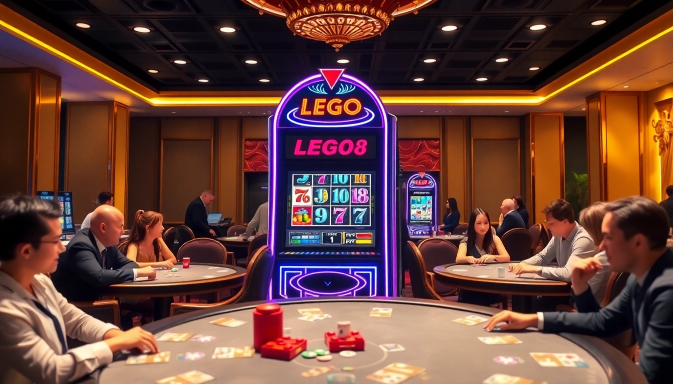 Experience the excitement of LEGO138 at a vibrant casino slot machine.