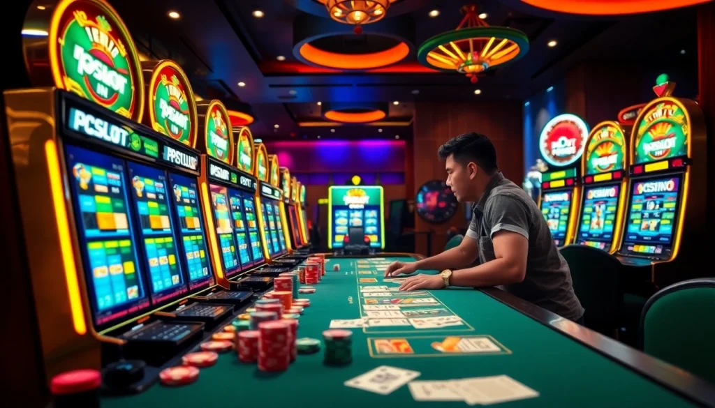 Engage with thrilling slot machines and vibrant casino tables at PGSLOT IN.