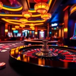 Experience the thrill of gambling at lego138 with vibrant casino tables and excited players.