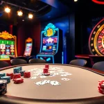 Experience the excitement of winning at https://rr88k1.com/ with a stunning poker game setup.