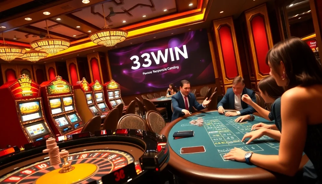 Experience the thrill of winning with 33WIN at our luxurious casino.