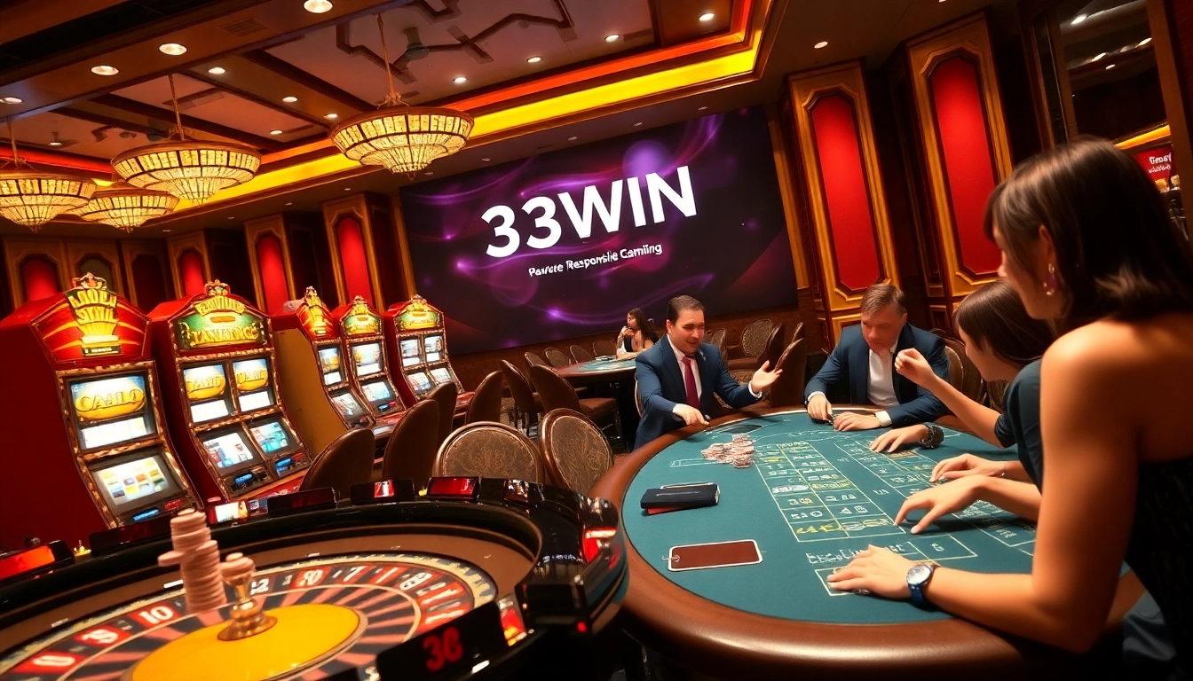 Experience the thrill of winning with 33WIN at our luxurious casino.