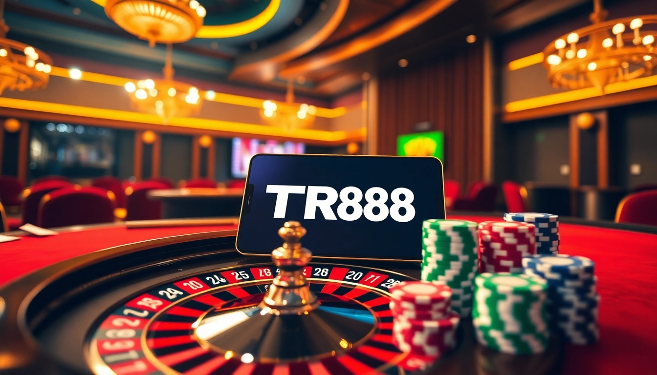 Experience the excitement of winning with TR88 APP at a luxurious casino.