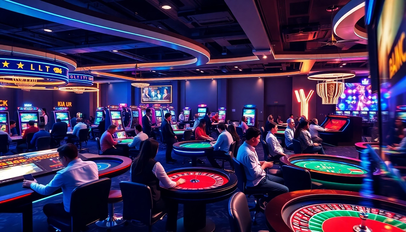 Experience the excitement of online gaming at https://kjc.football/, featuring a luxurious live casino environment.