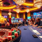 Experience thrilling gambling action at nhacaiuytinvn.us.com, featuring a vibrant casino atmosphere.
