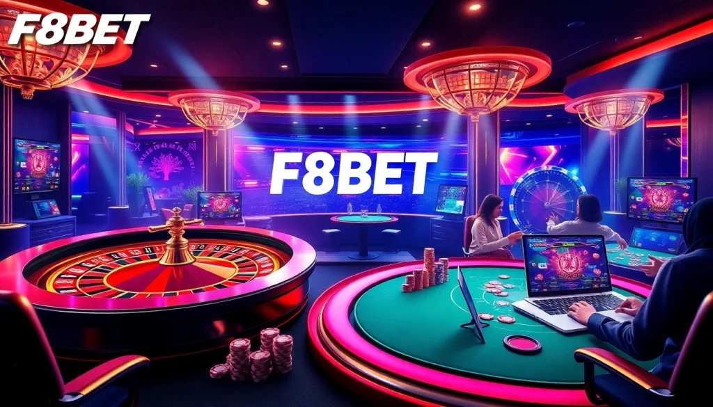 Experience thrilling gambling with F8BET at an elegant online casino.