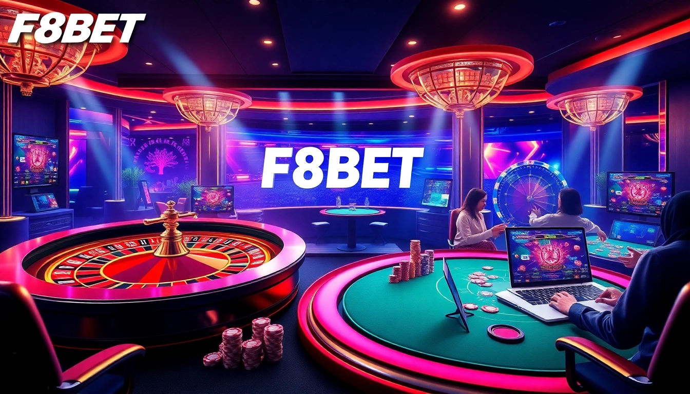 Experience thrilling gambling with F8BET at an elegant online casino.