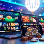 Vibrant gaming scene showcasing 789bet online casino interface with poker and slots.