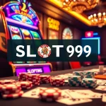 Exciting gaming experience at SLOT99 featuring vibrant slot machines and casino tables.