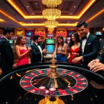 Experience the excitement of gambling at xx88 with vibrant casino tables and colorful slot machines.