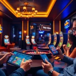 Engaging players on the Nhat VIP online gaming platform with vibrant casino elements.